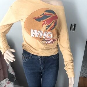 The WHO ‘76 Graphic Long Sleeve Tee Bicentennial July 4 British USA